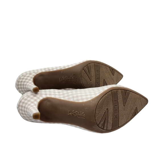 Life Stride Women's Sevyn Gingham Print Pump -  8W - Picture 6 of 8